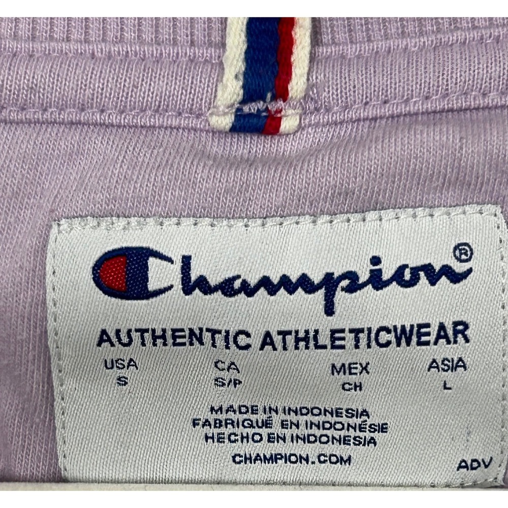 Champion Lavender Colored Lightweight Sweatshirt Women's Size Small - Picture 5 of 7